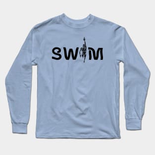 girl SWIM total fish! Long Sleeve T-Shirt